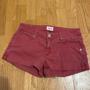 Hudson Jeans Red Shorts, Size 25